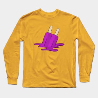 Melted Purple Popsicle Long Sleeve T-Shirt